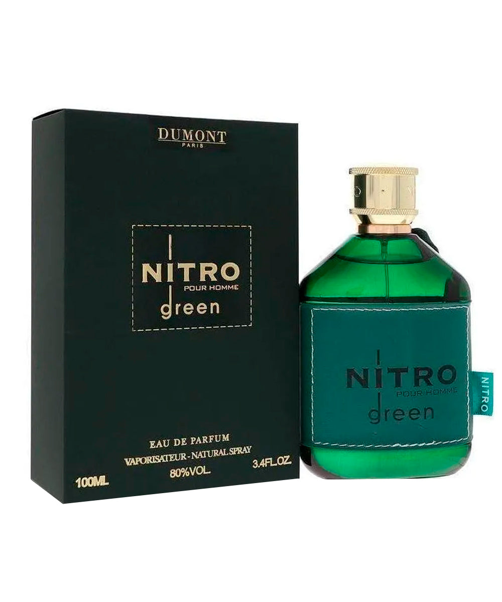Dumont Paris Nitro Green Pour Homme Eau de Parfum 3.4oz For Men