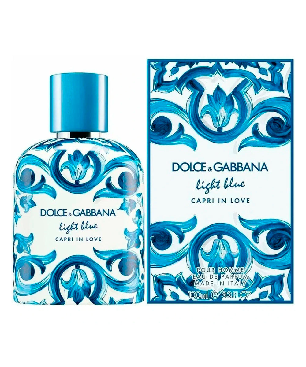 Dolce & Gabbana Light Blue Capri in Love Por Homme Eau de Parfum 3.3oz For Men