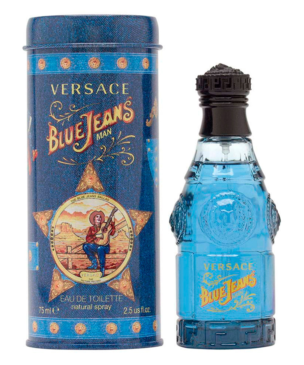Gianni Versace Blue Jeans Eau de Toilette 2.5oz For Men