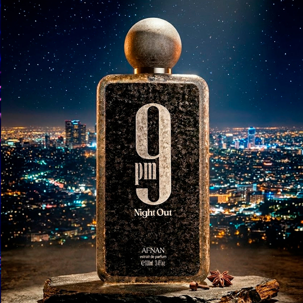 Afnan 9 PM Night Out Extrait de Parfum 3.4oz Unisex