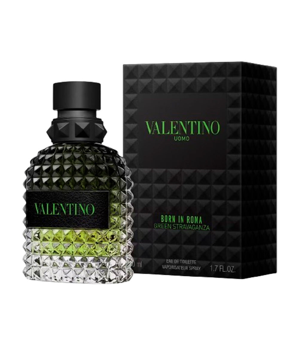 Valentino Uomo Born In Roma Green Stravaganza Eau de Toilette 1.7oz For Men