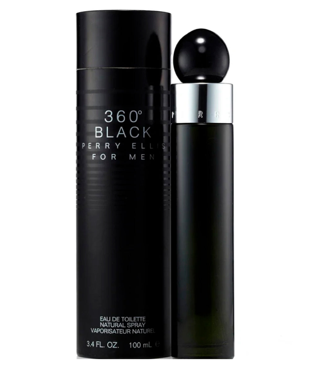 Perry Ellis 360 Black Eau de Toilette 3.4oz For Men
