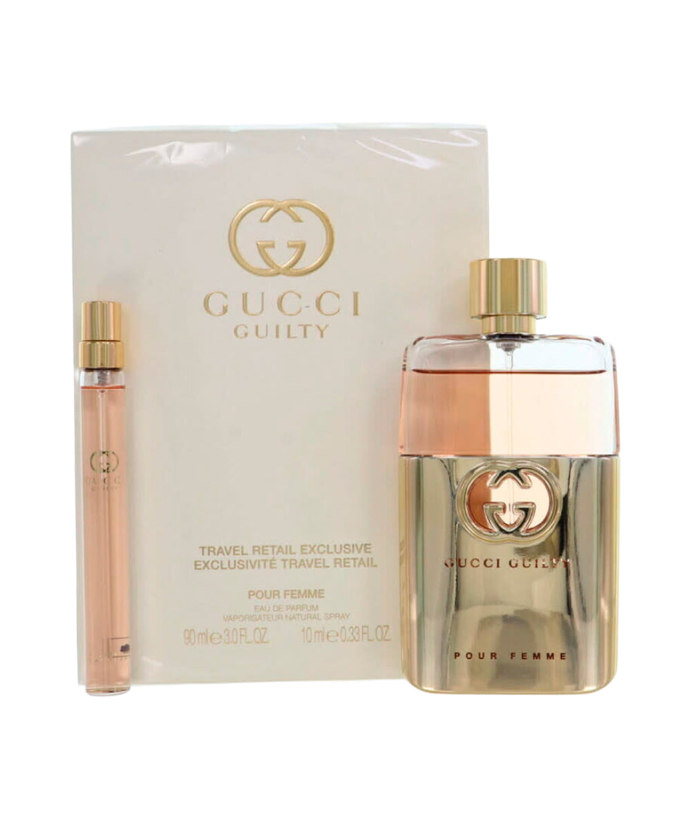 Gucci Guilty Pour Femme Eau de Parfum 3oz + Eau de Parfum 0.33oz Gift Set For Women