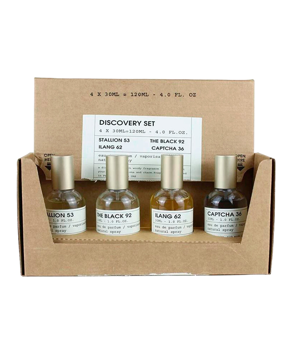 Emper Discovery Collection Stallion 53 Eau De Parfum 1oz + Ilang 62 Eau De Parfum 1oz  + The Black 92 Eau De Parfum 1oz  + Captcha 36 Eau De Parfum 1oz  Gift Set Unisex