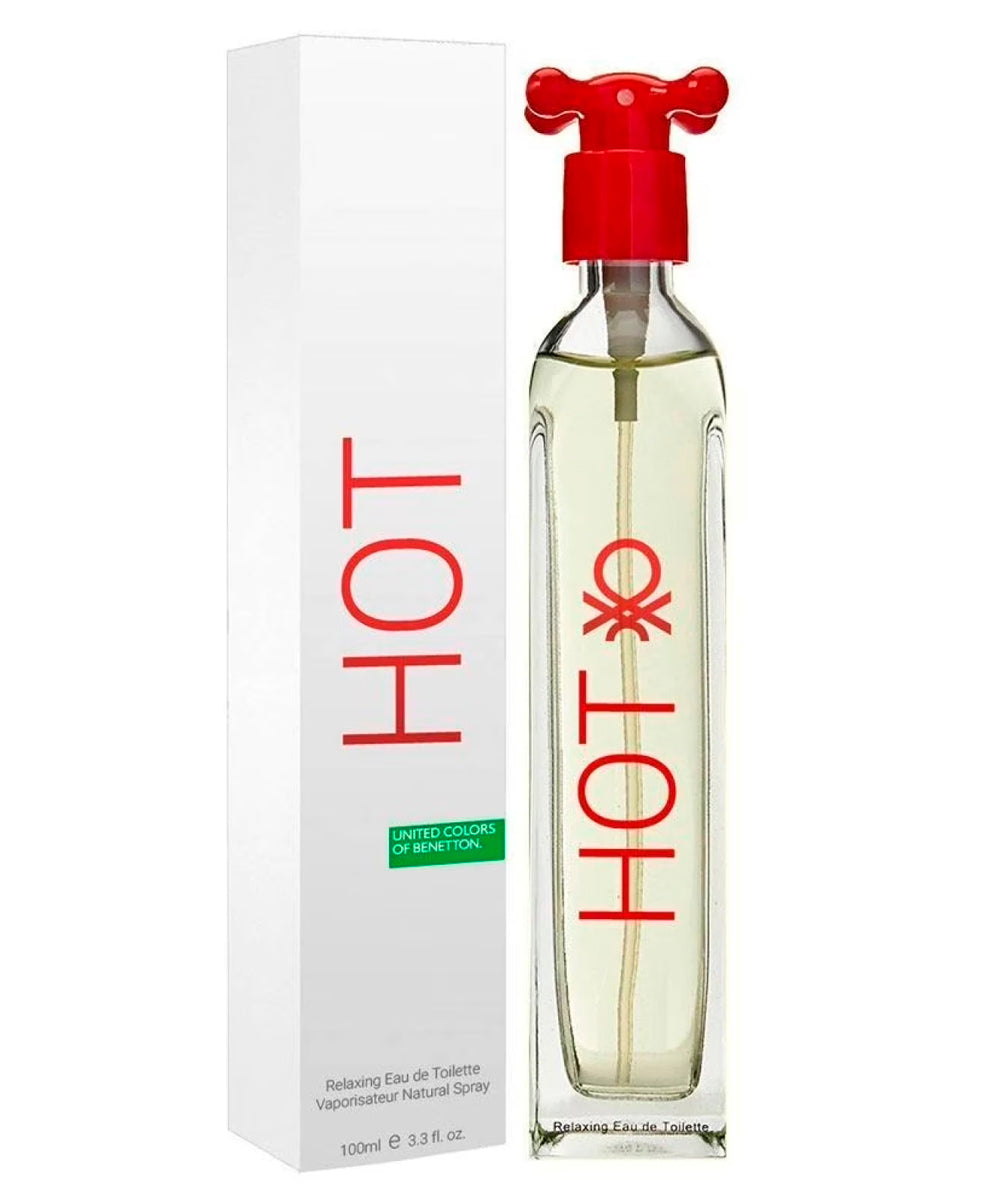 Benetton Hot Eau de Toilette 3.4oz For Woman