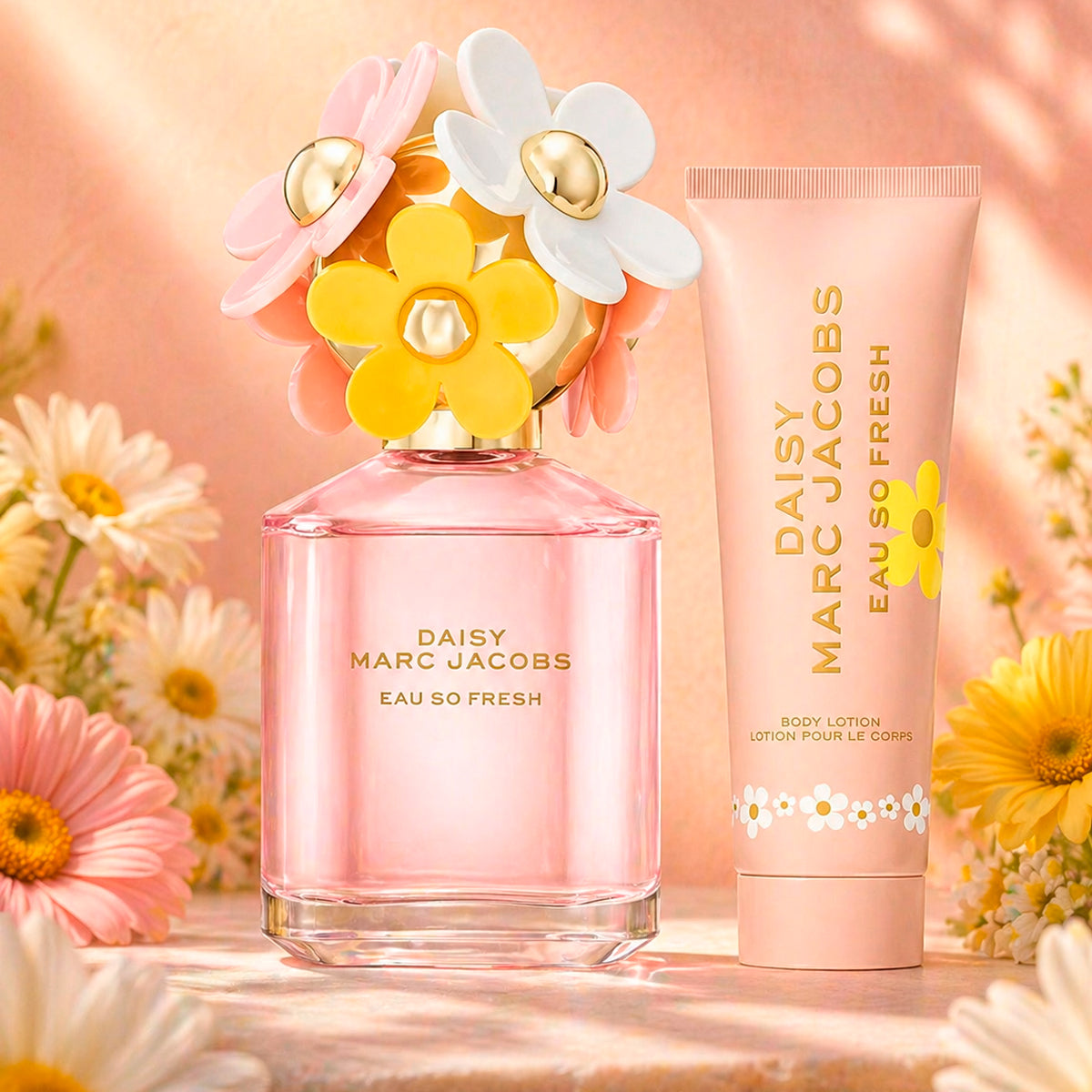 Marc Jacobs Daisy Eau So Fresh Eau de Toilette 2.5oz + Body Lotion 2.5oz Gift Set For Women