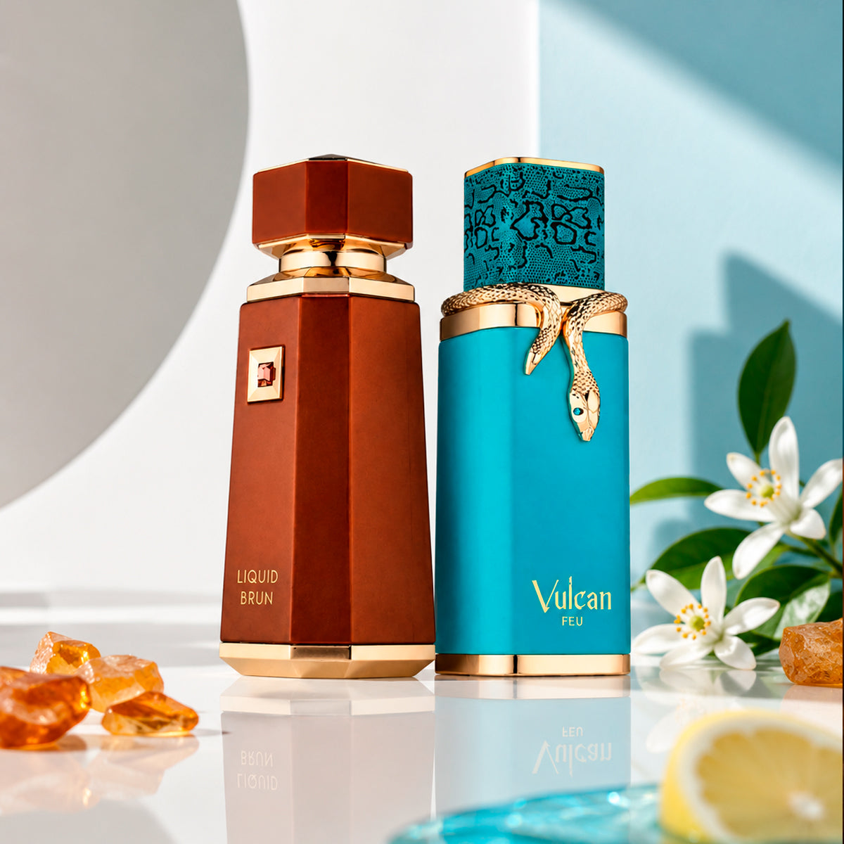 French Avenue Dusk Till Dawn Vulcan Few Extrait de Parfum 3.4oz + Liquid Brun Extrait de Parfum 3.4oz Gift Set Unisex