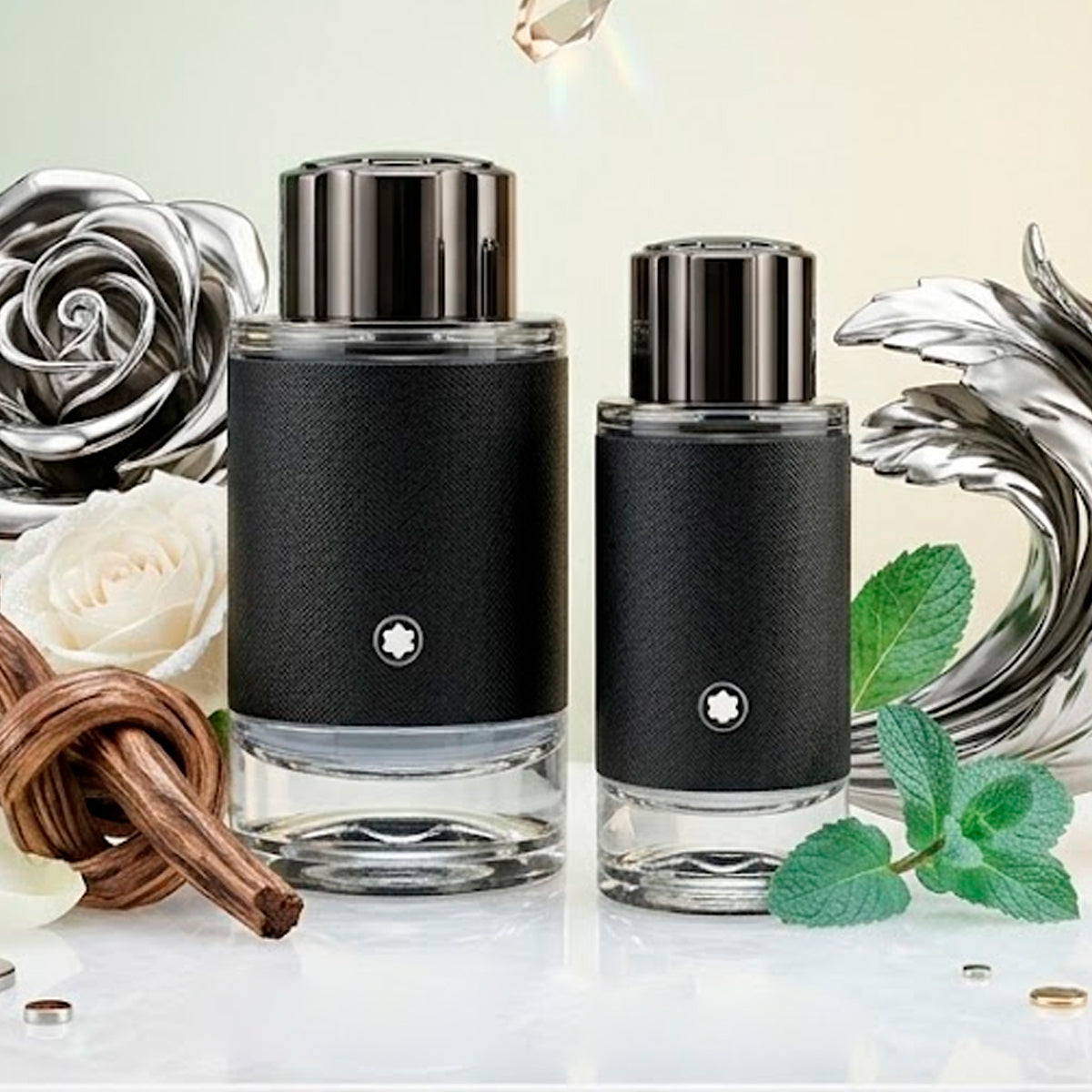 Montblanc Explorer Eau De Parfum 3.3oz + Eau De Parfum 1oz Gift Set For Men