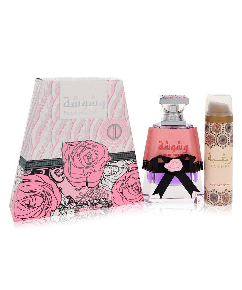 Lattafa Washwashah Eau de Parfum 3.4oz + Deodorant 1.7oz Gift Set For Women