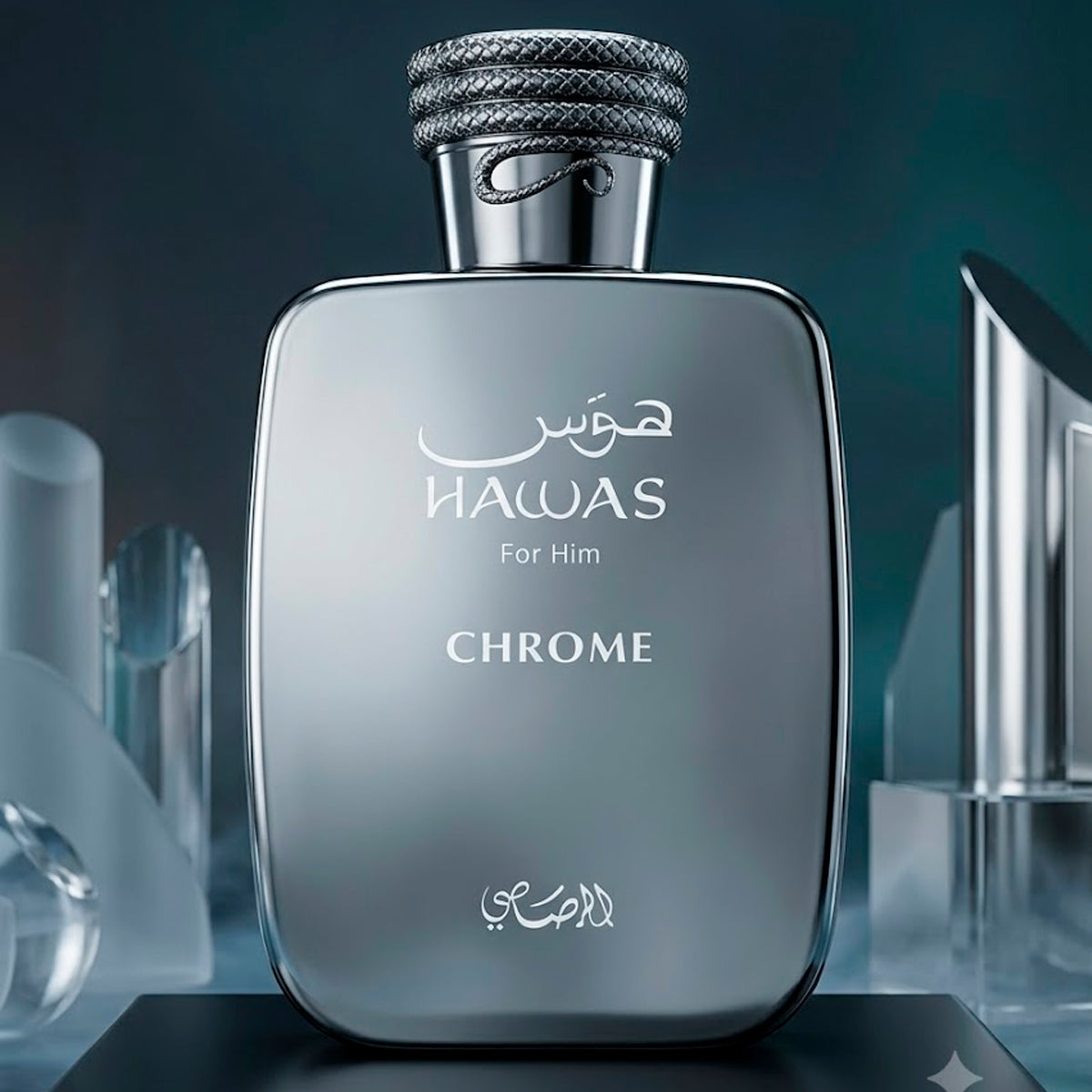 Rasasi Hawas For Him Chrome Eau de Parfum 3.38oz For Men