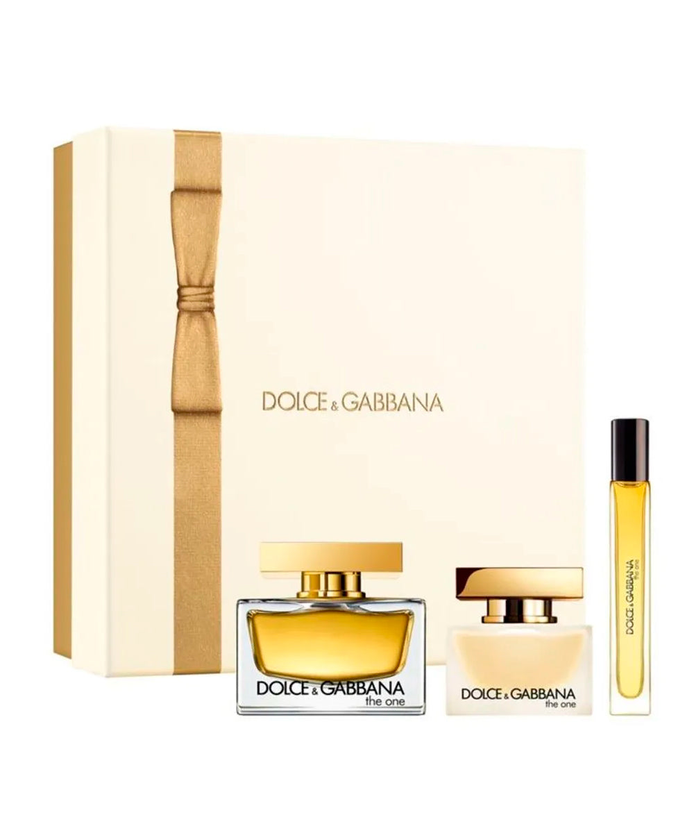 Dolce & Gabbana The One Eau de Parfum 2.5oz + Eau de Parfum 0.34oz + Hair Mist 1oz Gift Set For Women