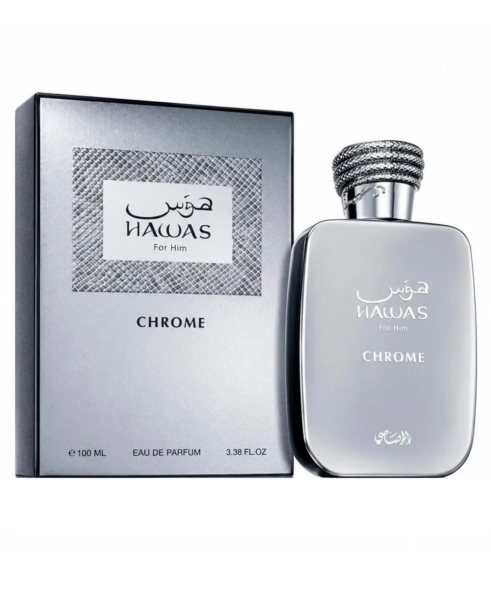 Rasasi Hawas For Him Chrome Eau de Parfum 3.38oz For Men