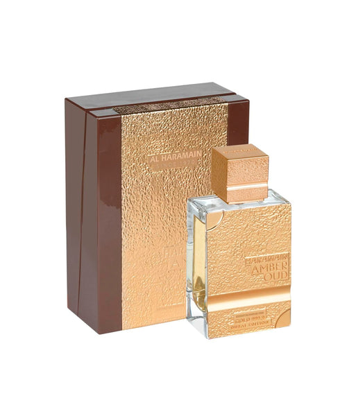 Al Haramain Amber Oud Gold 999.9 Dubai Edition Extrait de Parfum 2.5oz For Men