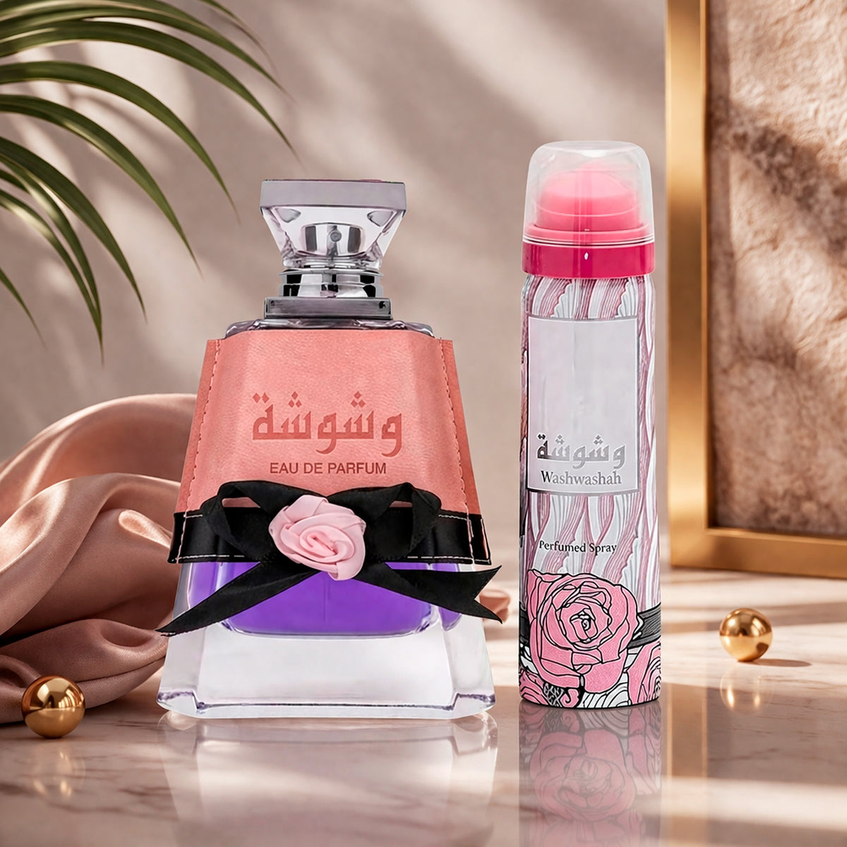 Lattafa Washwashah Eau de Parfum 3.4oz + Deodorant 1.7oz Gift Set For Women