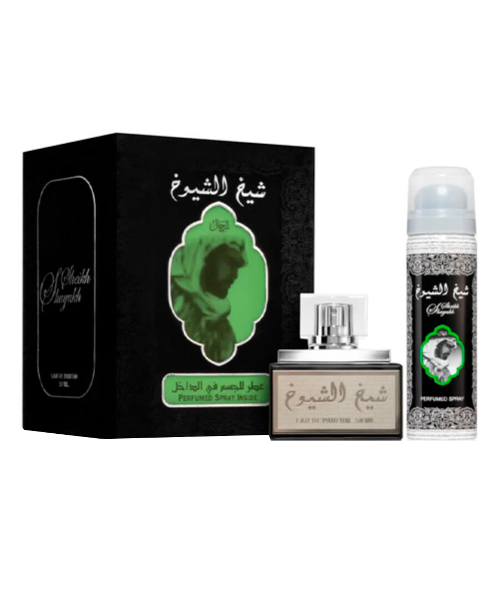 Lattafa Sheikh Al Shuyukh Eau De Parfum 1.7oz + Deodorant 1.7oz Gift Set Unisex