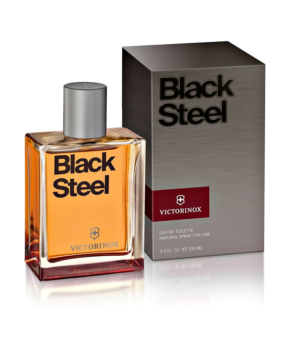 Victorinox Swiss Army Black Steel Men 3.4oz edt