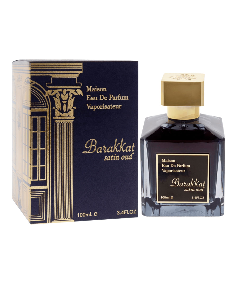 Fragrance World Barakkat Satin Oud Eau de Parfum 3.4oz For Men