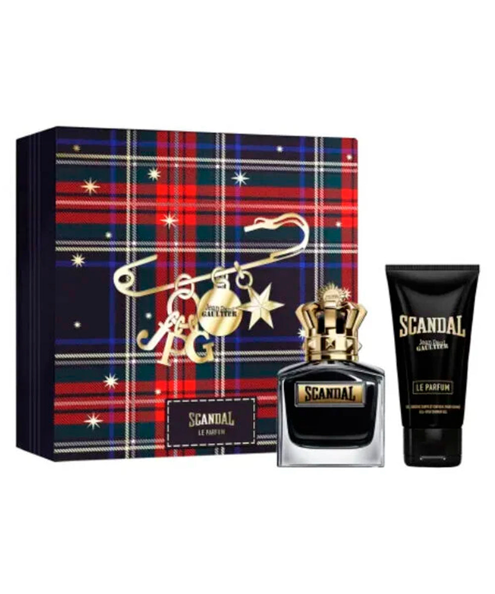 Jean Paul Gaultier Scandal Le Parfum Intense Eau de Parfum 3.4oz + Gel Douche 2.5oz Gift Set For Men