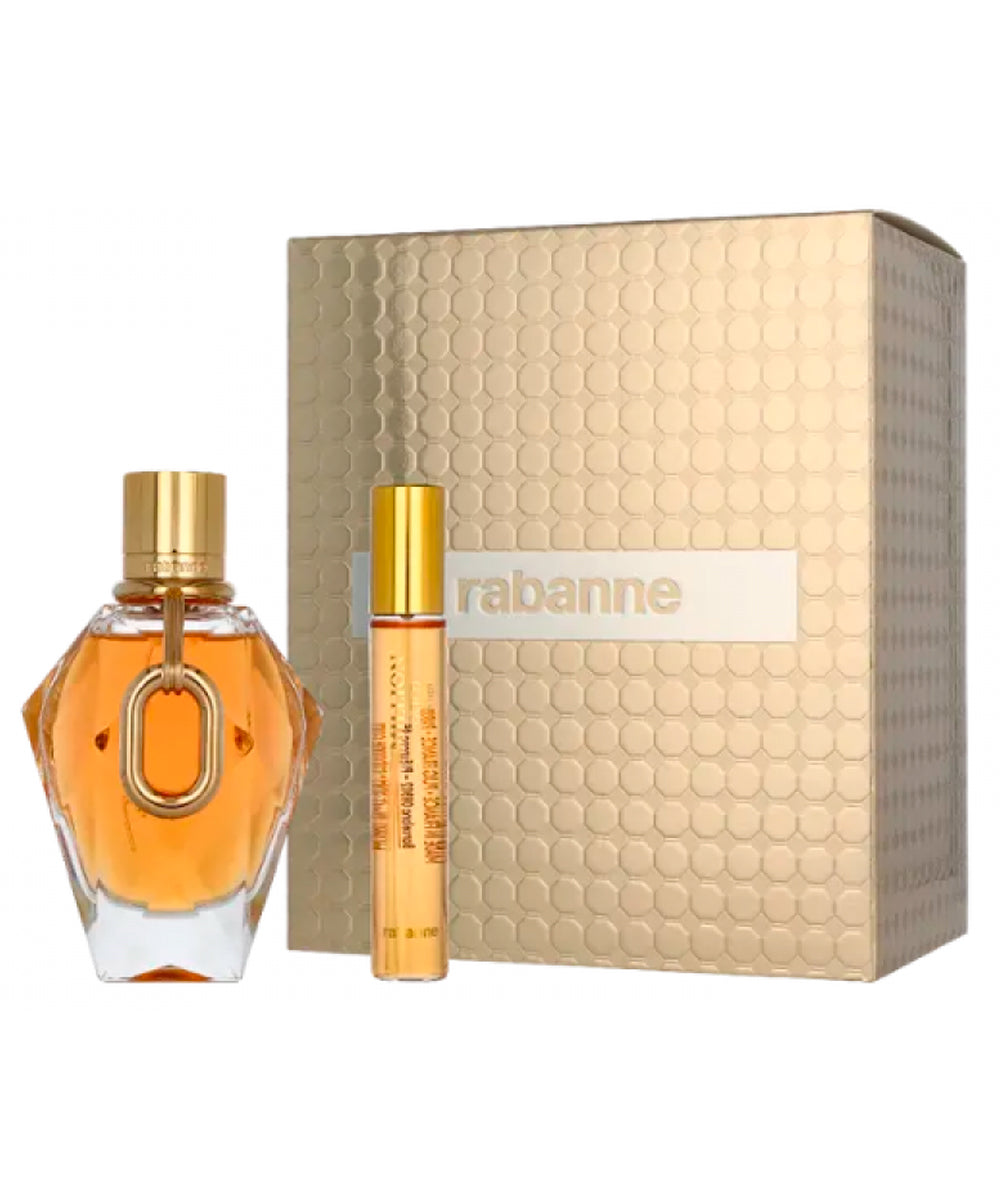 Paco Rabanne Million Gold Eau de Parfum 3oz + Eau de Parfum 0.67oz Gift Set For Women