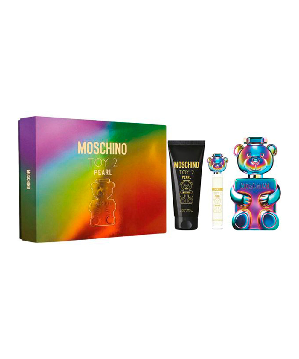 Moschino Toy 2 Pearl  3.4oz Eau de Toilette + Eau de Toilette 0.34oz + Body Lotion 3.4oz Gift Set Unisex