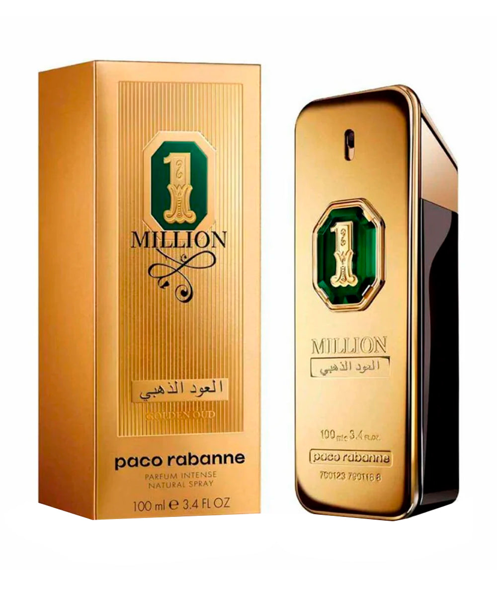 Paco Rabanne 1 Million Golden Oud Parfum Intense 3.4oz For Men