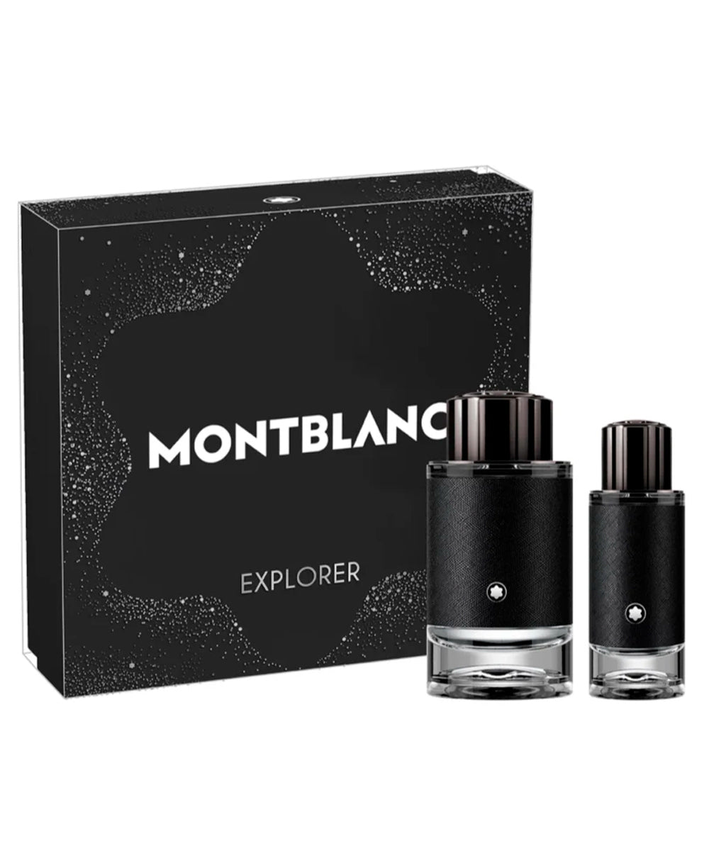 Montblanc Explorer Eau De Parfum 3.3oz + Eau De Parfum 1oz Gift Set For Men