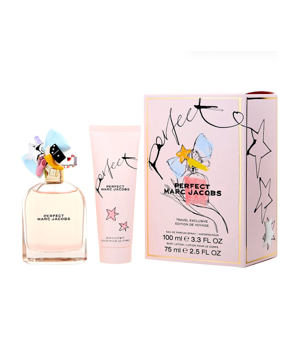 Marc Jacobs Perfect 3.3oz Eau de Parfum + 2.5oz Body Lotion Gift Set For Women