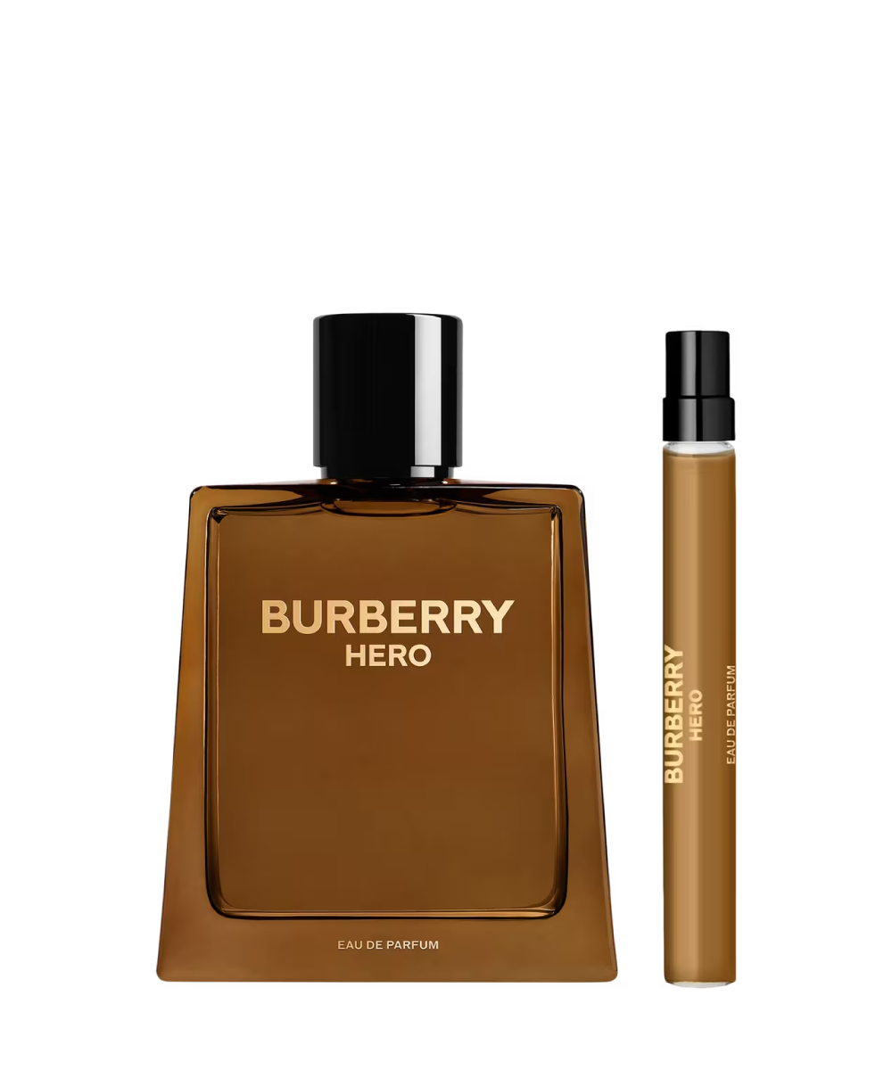 Burberry Hero Eau de Parfum 3.3oz + Eau de Parfum 0.33oz Gift Set For Men