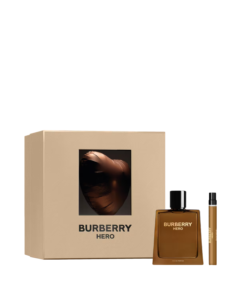 Burberry Hero Eau de Parfum 3.3oz + Eau de Parfum 0.33oz Gift Set For Men
