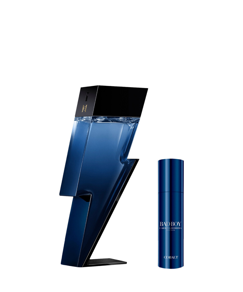 Carolina Herrera Bad Boy Cobalt Eau de Parfum 3.4oz + Eau de Parfum 0.34oz Gift Set For Men