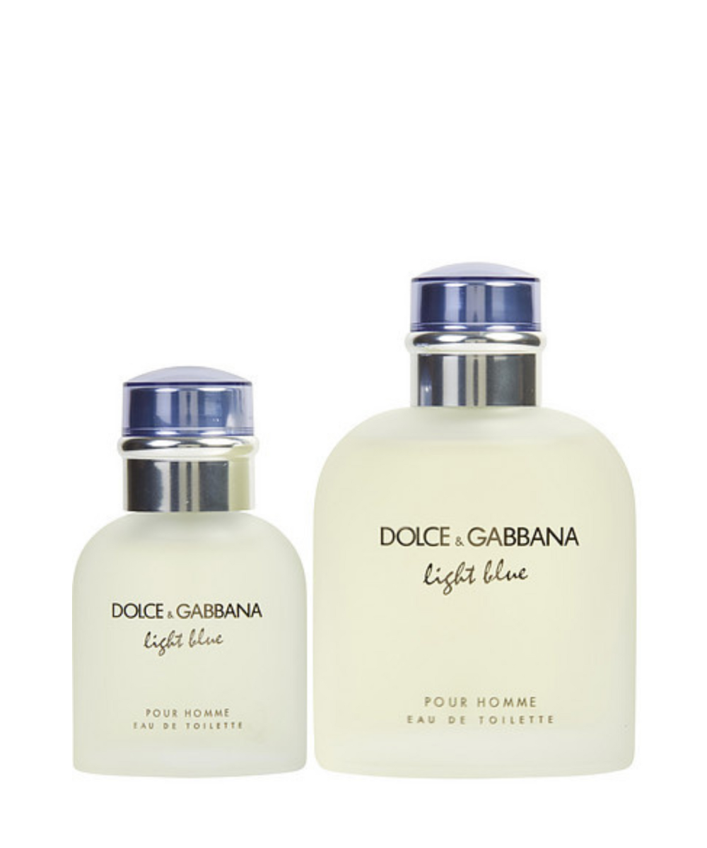 Dolce & Gabbana Light Blue Eau de Toilette 4.2oz + Eau de Toilette 1.3oz Gift Set For Men