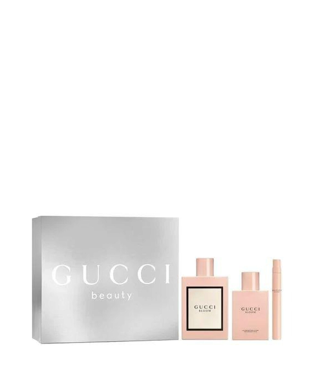 Gucci Bloom Eau de Parfum 3.4oz + Mini 0.33oz + Body Lotion 3.4oz Gift Set For Women