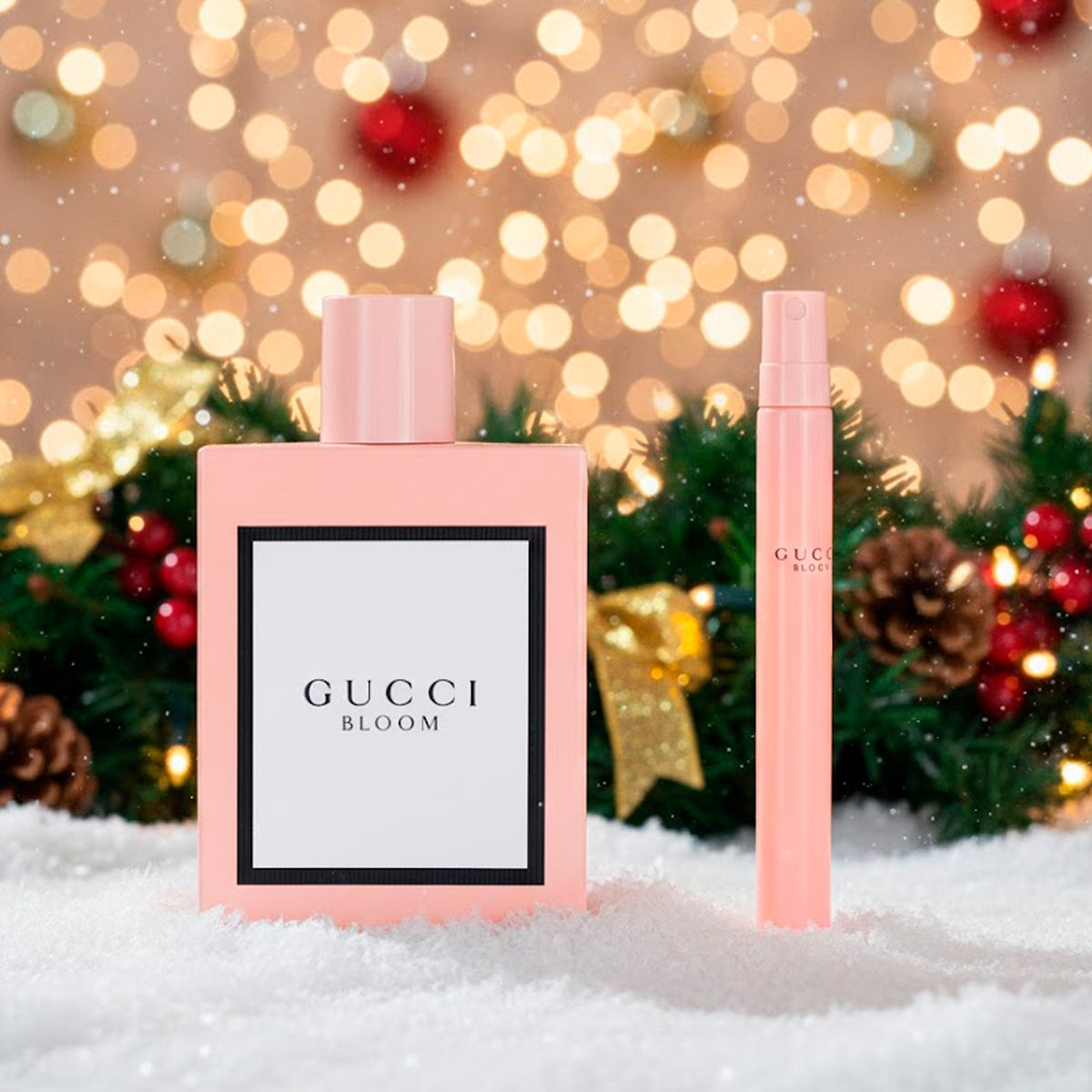 Gucci Bloom Eau de Parfum 3.3oz + Eau de Parfum 0.33oz Gift Set For Women