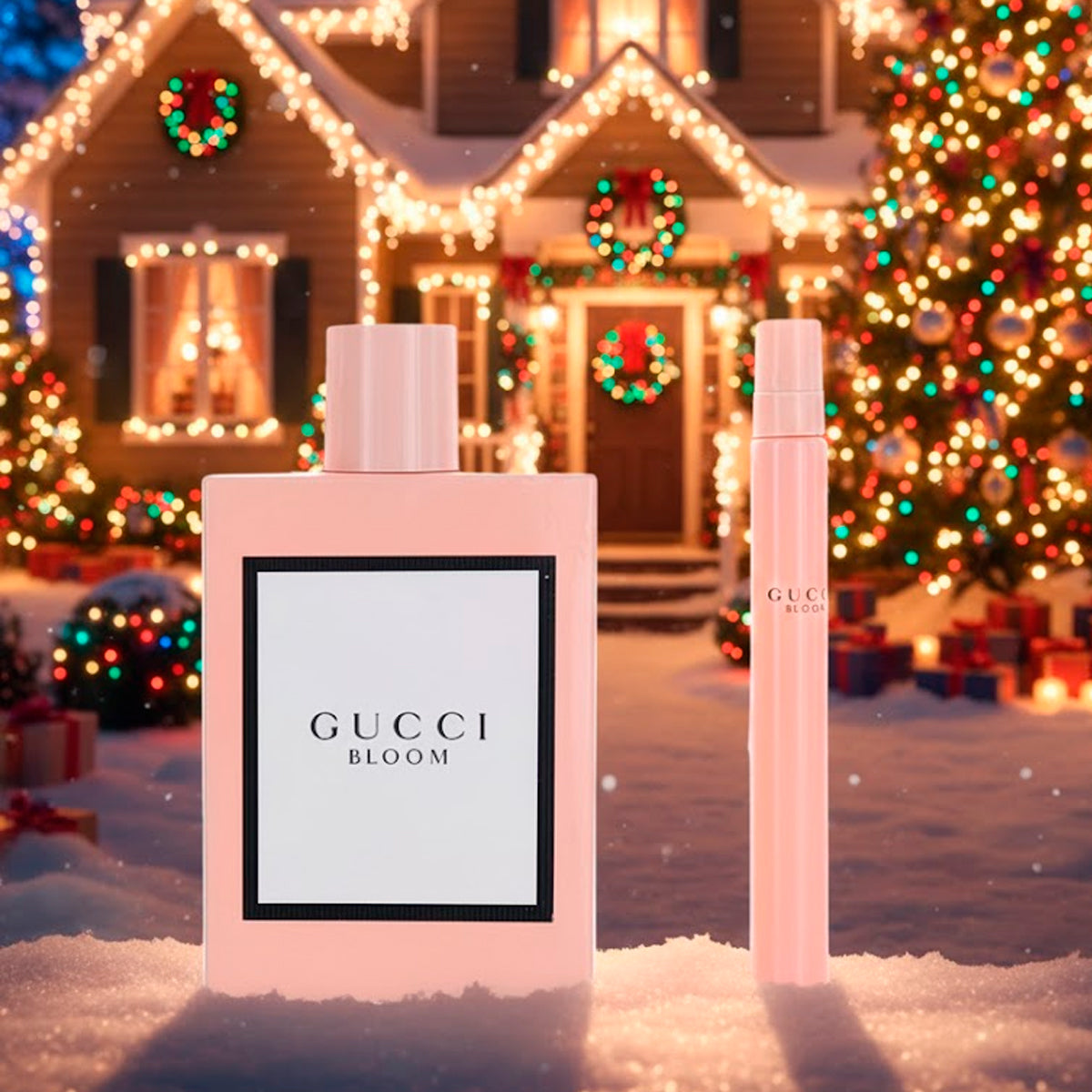 Gucci Bloom Eau de Parfum 3.3oz + Eau de Parfum 0.33oz Gift Set For Women
