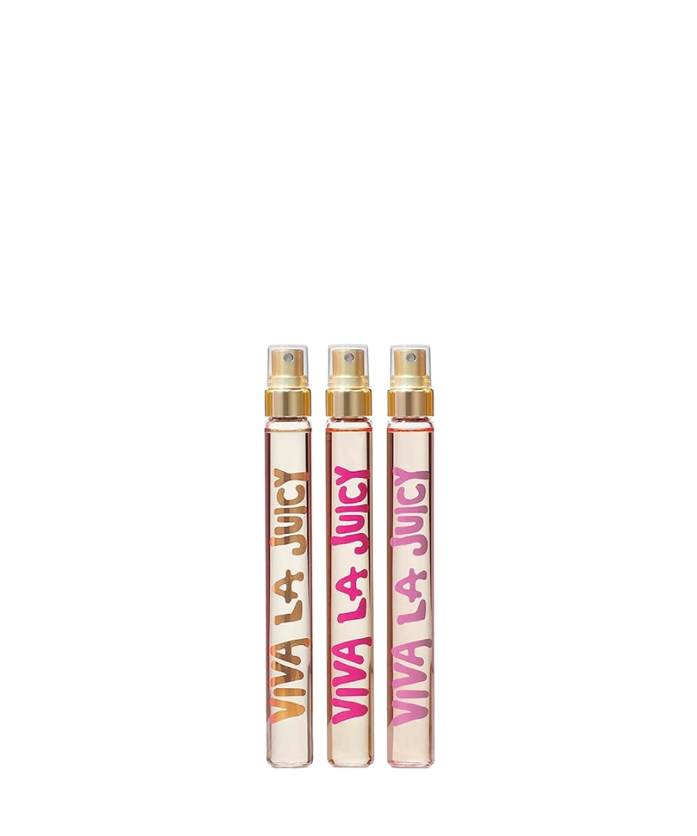 Juicy Couture Viva La Juicy Eau De Parfum 0.33oz + Gold Couture EDP 0.33oz + Sucre EDP 0.33oz Gift Set For Women