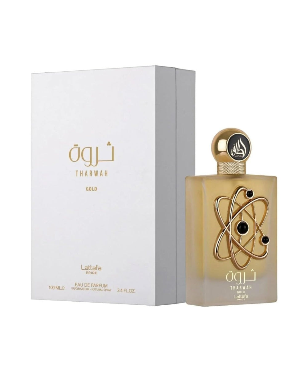 Lattafa Tharwah Gold Eau de Parfum 3.4oz For Women