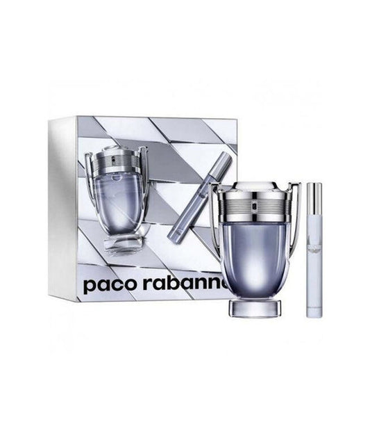 Paco Rabanne Invictus Men 3.4oz + 0.34 Edt 2pcs Gift Set