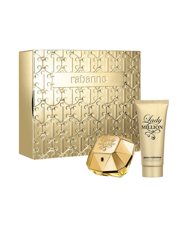 Paco Rabanne Lady Million Women 2.7oz + Body Lotion 3.4oz Gift Set