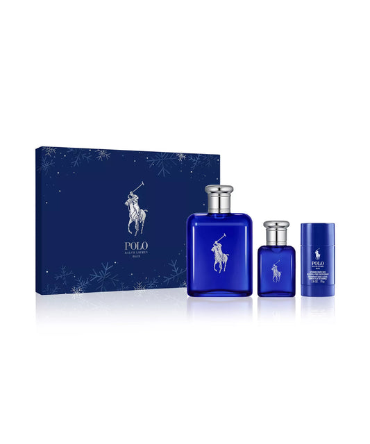 Ralph Lauren Polo Blue Men 4.2oz edt + 2pcs Gift Set