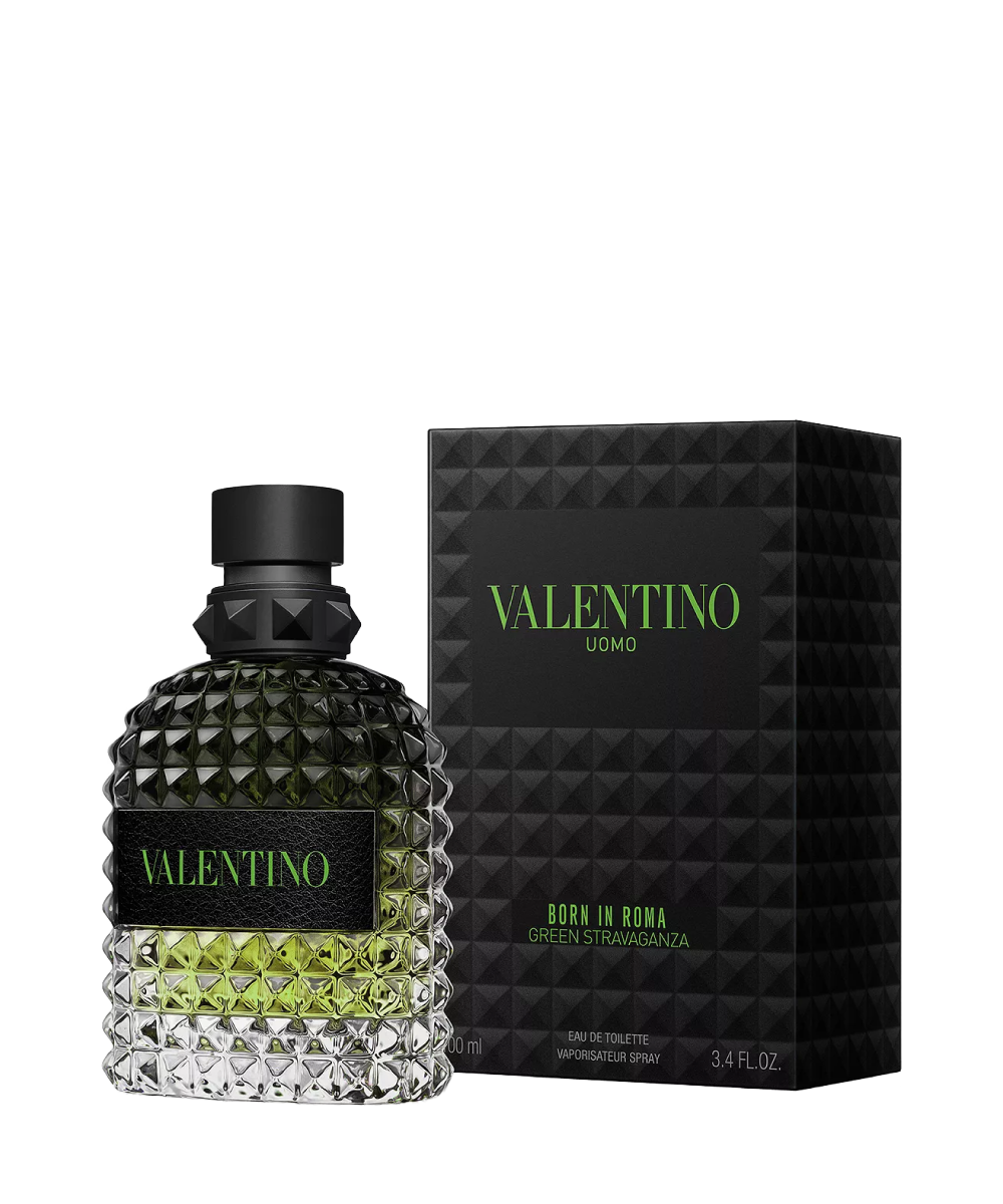 Valentino Uomo Born In Roma Green Stravaganza Eau de Toilette 3.4oz For Men