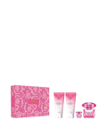 Versace Bright Crystal Absolu EDP 3oz + Mini 0.3oz + Body Lotion 3.4oz + Shower Gel 3.4oz Gift Set For Women