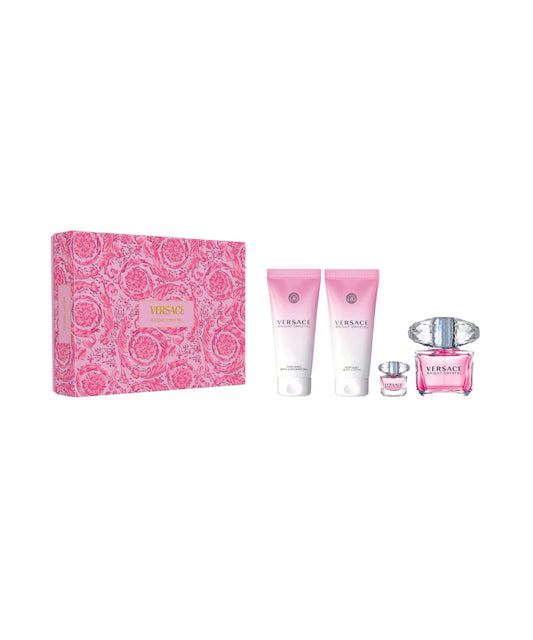 SET VERSACE BRIGHT CRYSTAL WOMEN EDT 3.4+3PCS