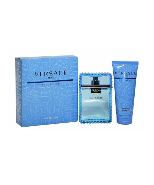 Versace Man Eau Fraiche Men 3.4oz edt + 1pc Gift Set