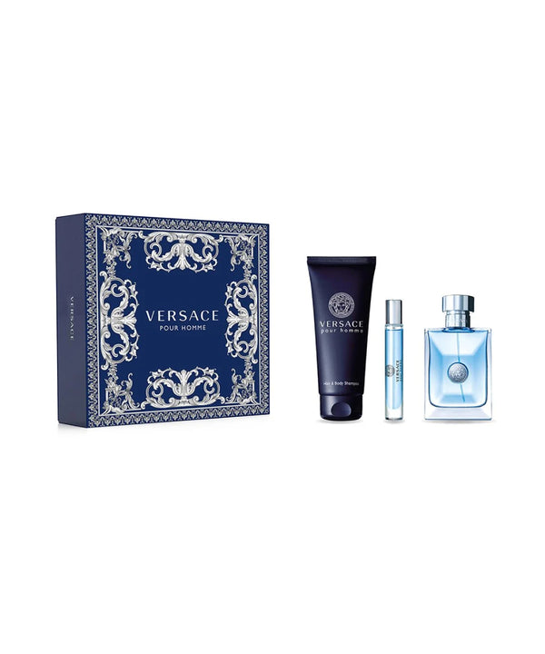 Versace Pour Homme Men 3.4oz edt + 2 piezas Set de regalo