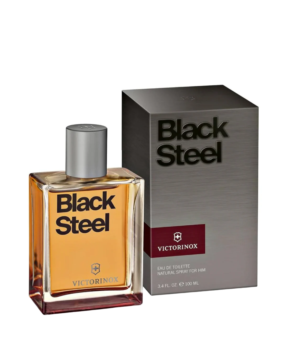 Victorinox Black Steel Eau de Parfum 3.4oz For Men