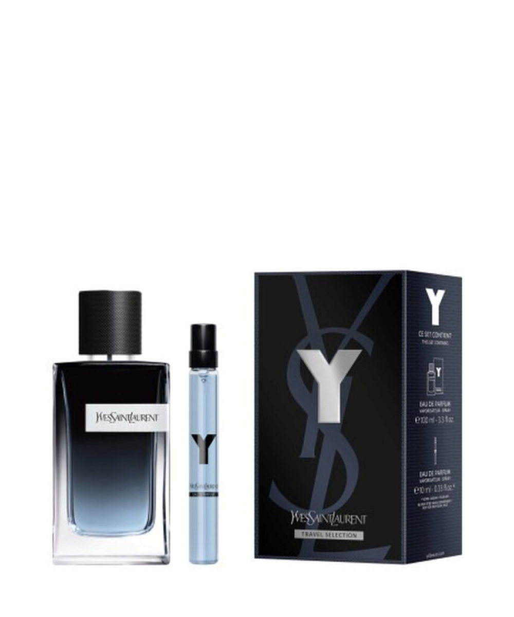 Yves Saint Laurent Y Eau de Parfum 3.3oz + Mini 0.33oz Gift Set For Men
